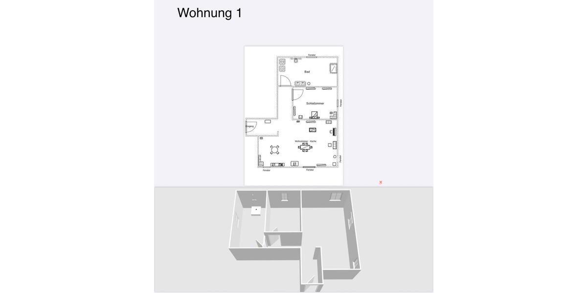 Etagenwohnung Borken (Hessen) - 1 Zimmer, 61 m&sup2;, 530&euro; | Angebot:24842035