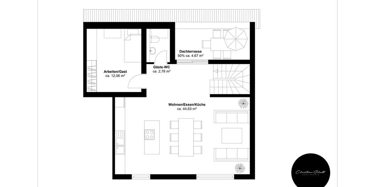 Dachgeschoßwohnung Markranstädt - 4 Zimmer, 125 m&sup2;, 1.575&euro; | Angebot:26491678