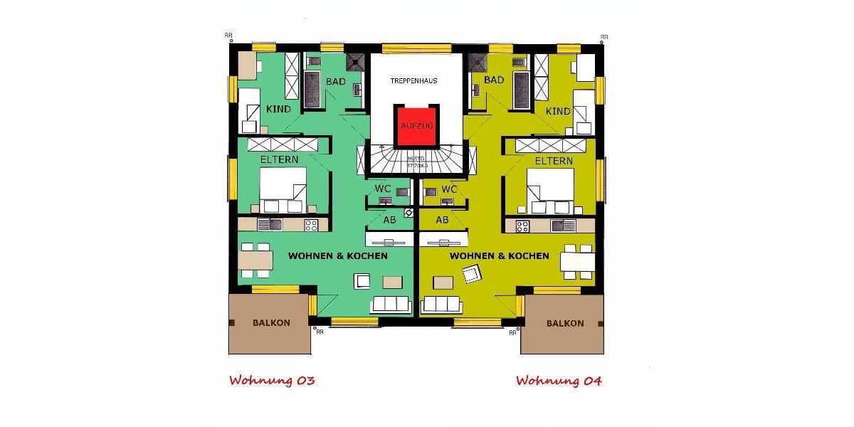 Etagenwohnung Mühlhausen - 3 Zimmer, 78 m&sup2;, 800&euro; | Angebot:26686470
