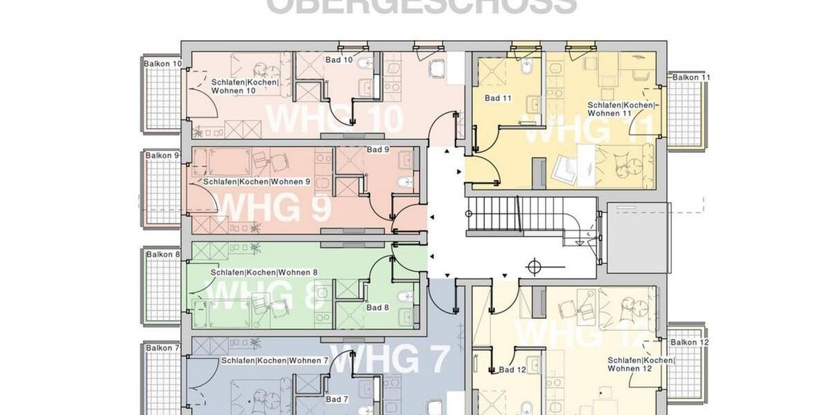 Etagenwohnung Marburg Biegenviertel - 1 Zimmer, 27 m&sup2;, 644&euro; | Angebot:26625766