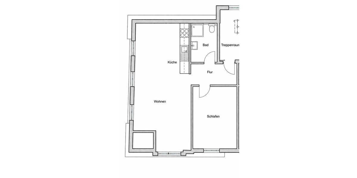 Dachgeschoßwohnung Hannover Linden-Limmer - 2 Zimmer, 52 m&sup2;, 640&euro; | Angebot:26037784