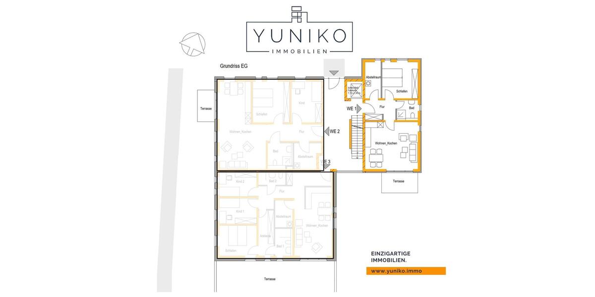 Erdgeschoßwohnung Celle Altenhagen - 2 Zimmer, 60 m&sup2;, 890&euro; | Angebot:26662366