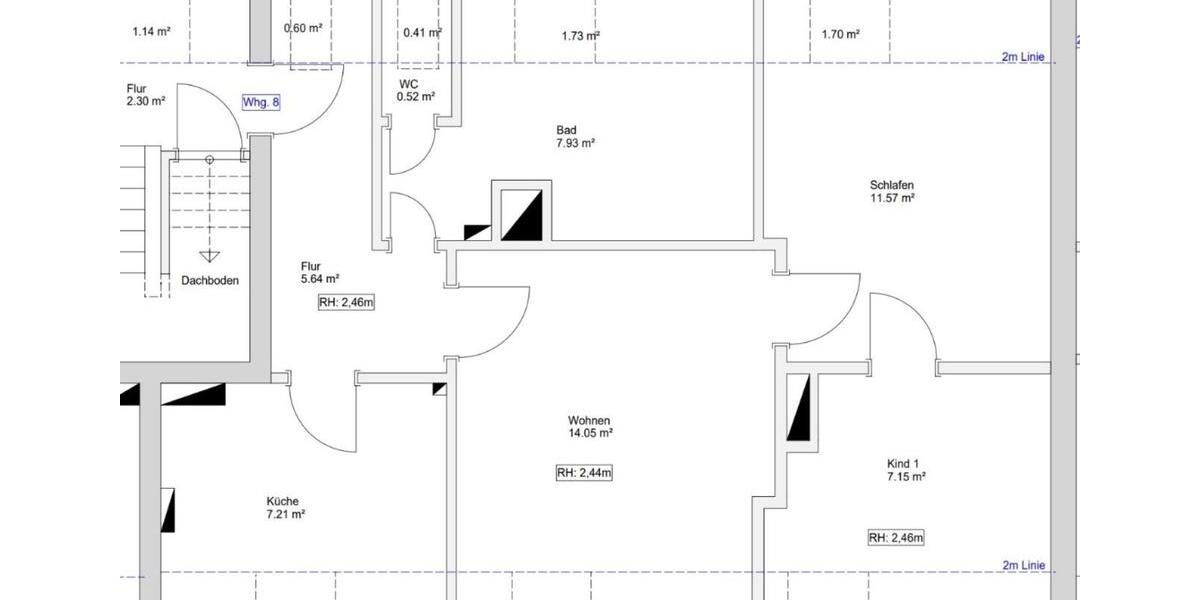 Dachgeschoßwohnung Trier Nord - 3 Zimmer, 62 m&sup2;, 780&euro; | Angebot:25892388