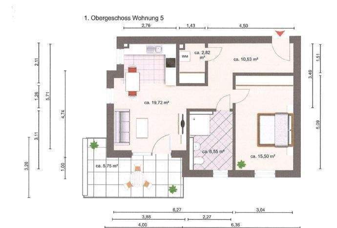 Etagenwohnung Soltau - 2 Zimmer, 61 m&sup2;, 790&euro; | Angebot:25837145