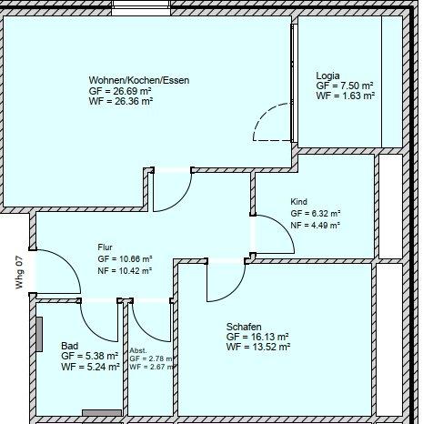 Dachgeschoßwohnung Dornum - 3 Zimmer, 64 m&sup2;, 772&euro; | Angebot:26004703