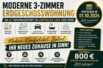 Erdgeschoßwohnung Sinn - 3 Zimmer, 86 m&sup2;, 800&euro; | Angebot:26632464