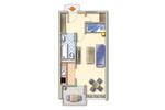 Etagenwohnung Celle Altencelle - 1 Zimmer, 35 m&sup2;, 495&euro; | Angebot:26354071