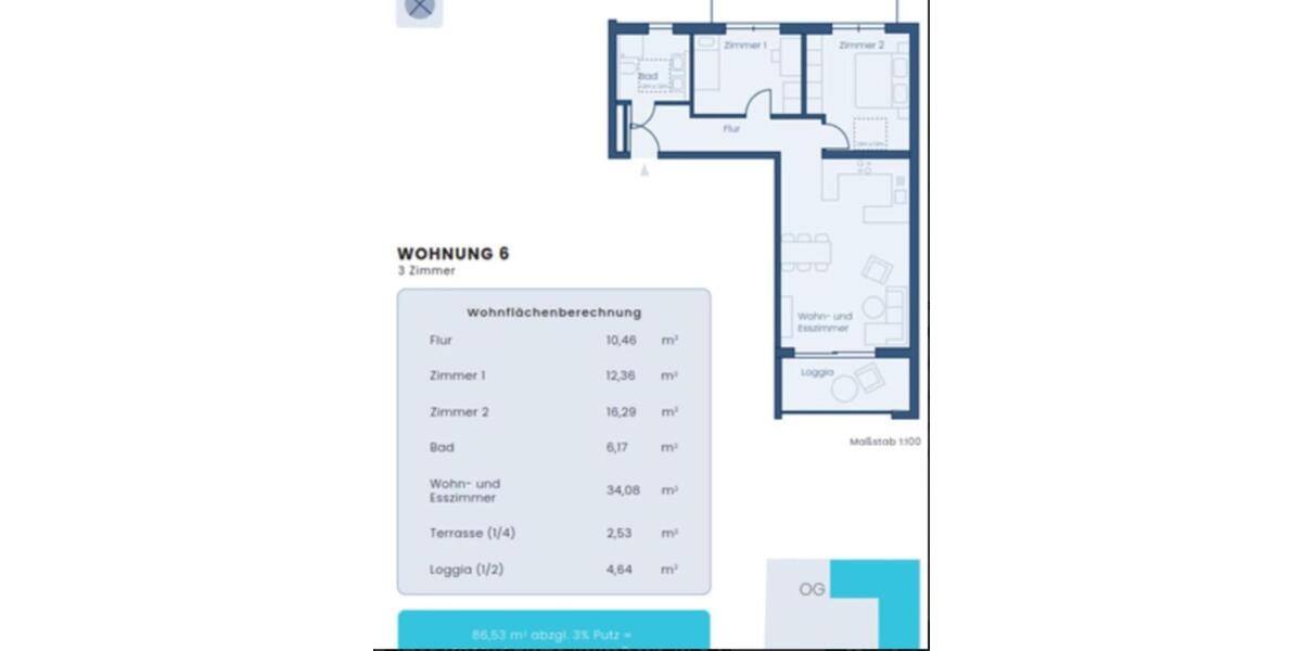 Schöne 3 Zi-Wohnung in VaihingenEnz zu vermieten 3 zimmer