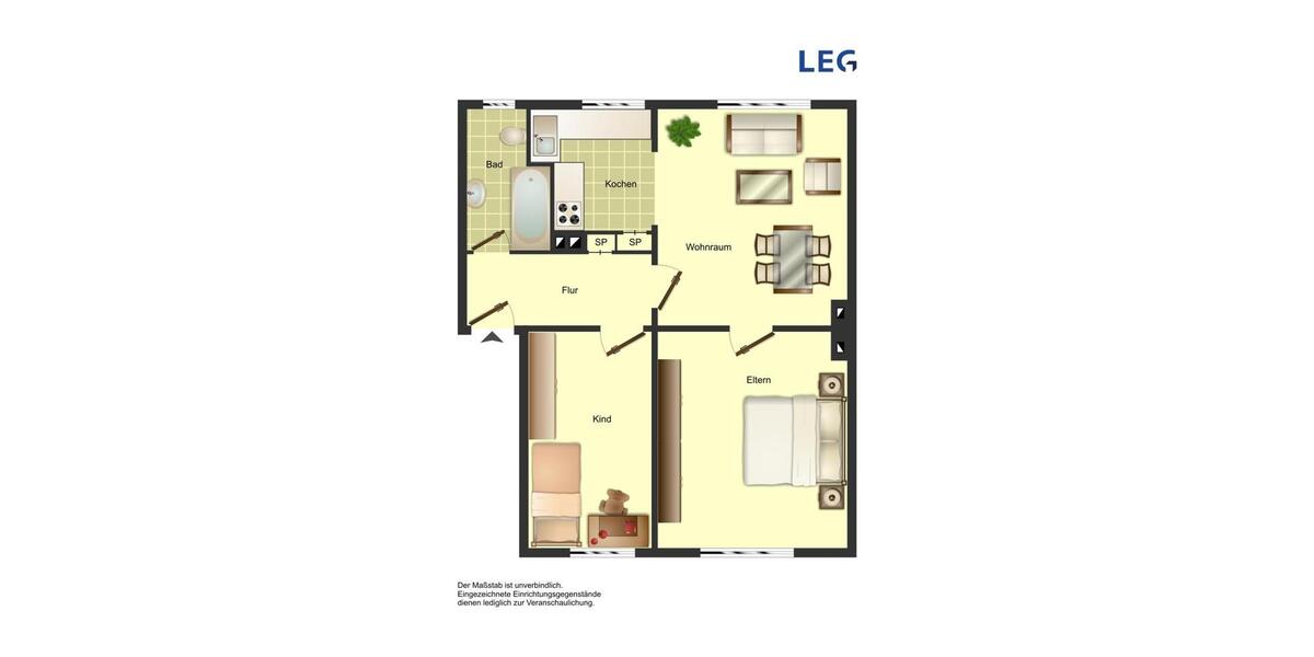 Charmante 3-Zimmer-Etagenwohnung in Bocholt – 52 m², vielseitig gestaltbar 3 zimmer