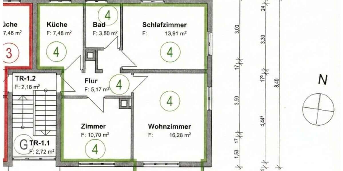 Etagenwohnung Ditzingen - 3 Zimmer, 57 m&sup2;, 750&euro; | Angebot:25273985