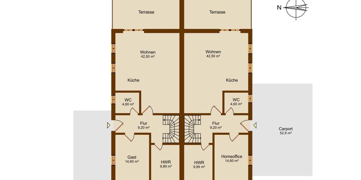 Doppelhaushälfte Ehra-Lessien Lessien - 5 Zimmer, 150 m&sup2;, 1.425&euro; | Angebot:24878297