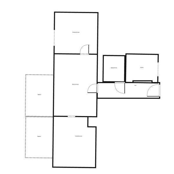 Exklusive 3-Zimmer Stadt Wohnung mit 2 Balkonen ! zimmer