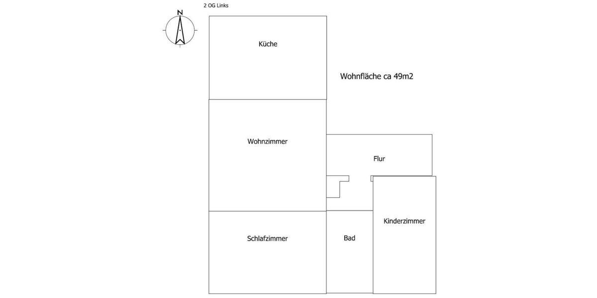 kleine 3 Raum Wohnung mit Einbauküche in Reinsdorf 3 zimmer