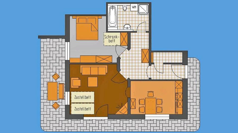 Wohnen auf Zeit Wessobrunn - 2 Zimmer, 70 m&sup2;, 1.250&euro; | Angebot:25368222