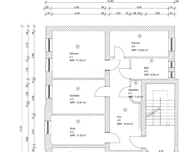 Etagenwohnung Erfurt Andreasvorstadt - 3 Zimmer, 78 m&sup2;, 897&euro; | Angebot:25257730