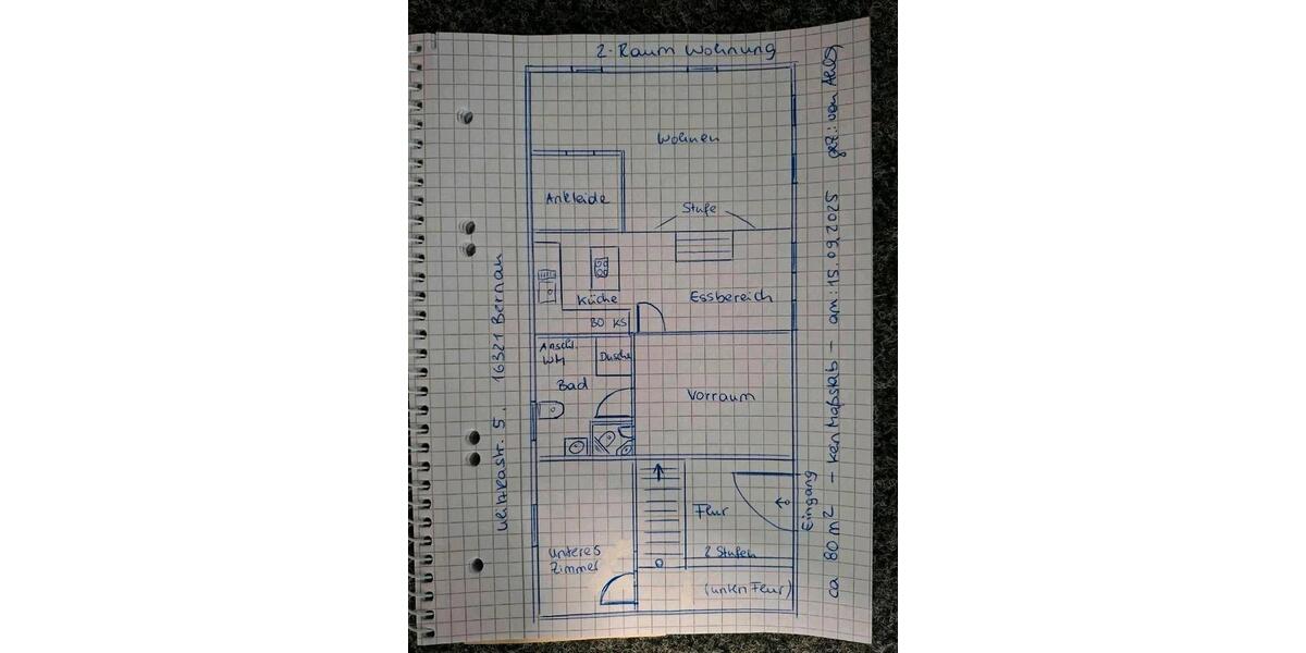 Maisonettenwohnung Bernau bei Berlin - 2 Zimmer, 80 m&sup2;, 1.200&euro; | Angebot:26681409