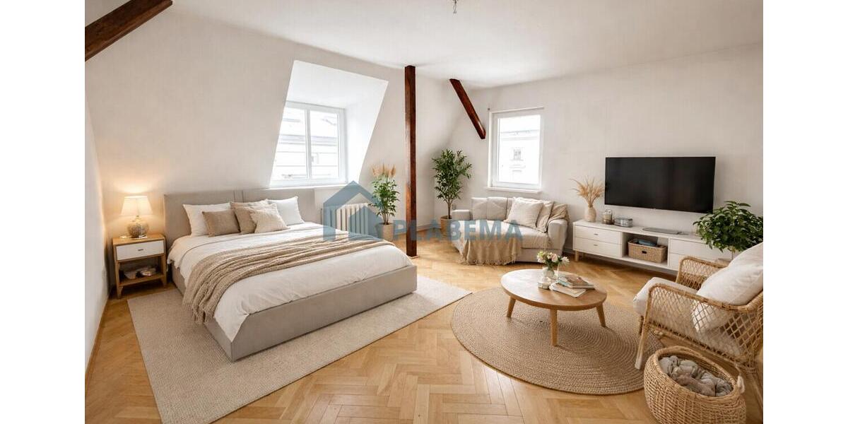 Dachgeschoßwohnung Schwerin Altstadt - 1 Zimmer, 43 m&sup2;, 559&euro; | Angebot:25752998