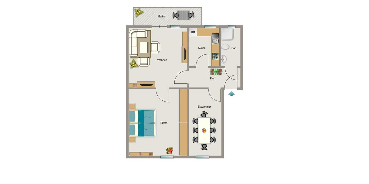 Vier Wände zum Wohlfühlen. 3 zimmer