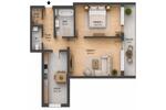 Etagenwohnung Grünstadt - 2 Zimmer, 75 m&sup2;, 895&euro; | Angebot:26678991