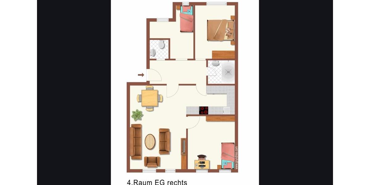 Erdgeschoßwohnung Dresden Pieschen - 4 Zimmer, 74 m&sup2;, 1.110&euro; | Angebot:25977216