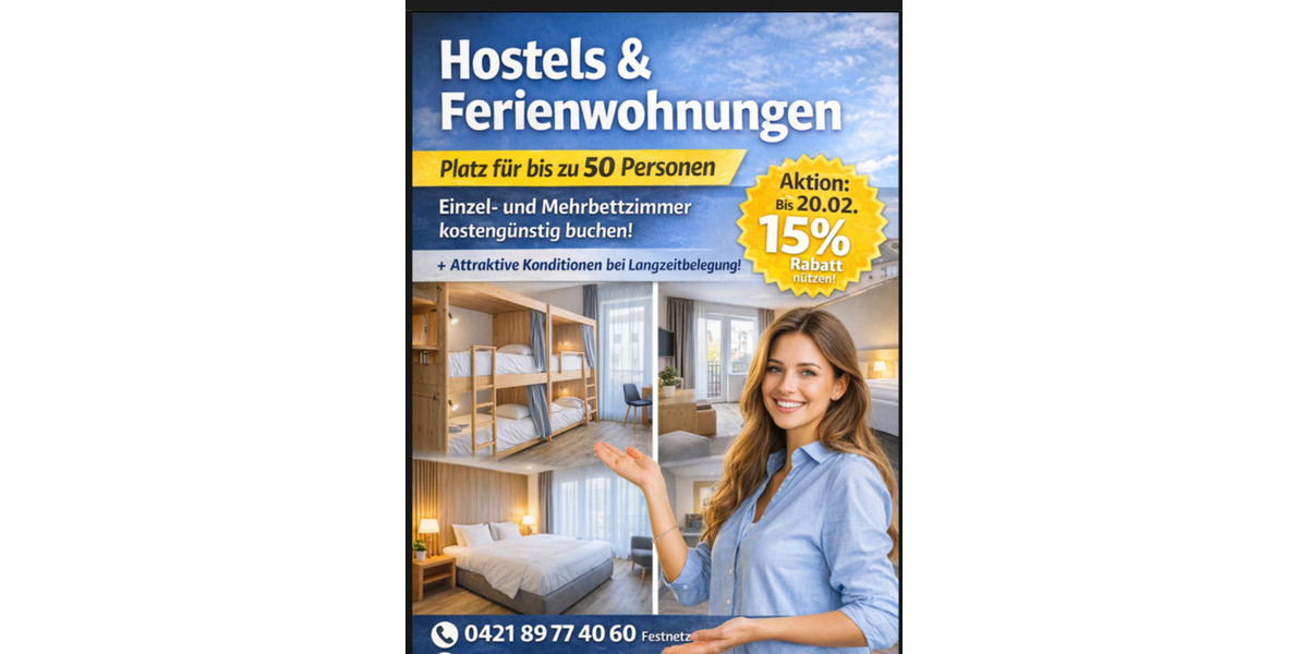Wohnen auf Zeit Delmenhorst - 3 Zimmer, 78 m&sup2;, 69&euro; | Angebot:25532392