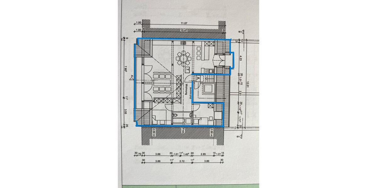 Dachgeschoßwohnung Pforzheim Dillweißenstein - 3 Zimmer, 93 m&sup2;, 840&euro; | Angebot:26630903