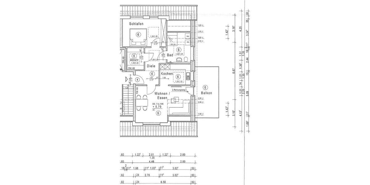 Dachgeschoßwohnung Ostbevern - 2 Zimmer, 81 m&sup2;, 1.035&euro; | Angebot:26479444