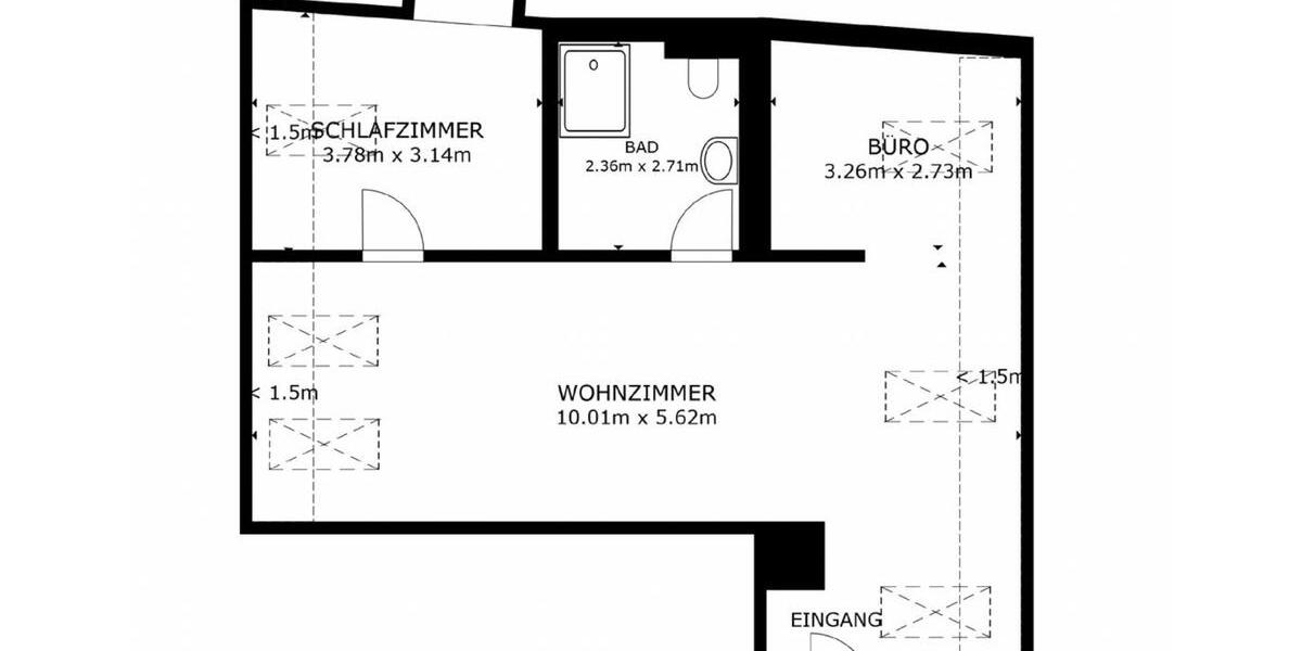 Dachgeschoßwohnung Bad Bevensen - 2 Zimmer, 60 m&sup2;, 550&euro; | Angebot:24486928
