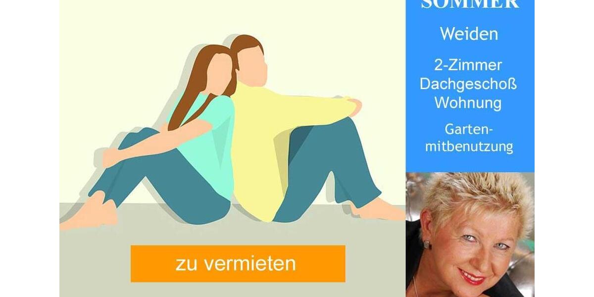 Dachgeschoßwohnung Weiden in der Oberpfalz - 2 Zimmer, 46 m&sup2;, 436&euro; | Angebot:23476694