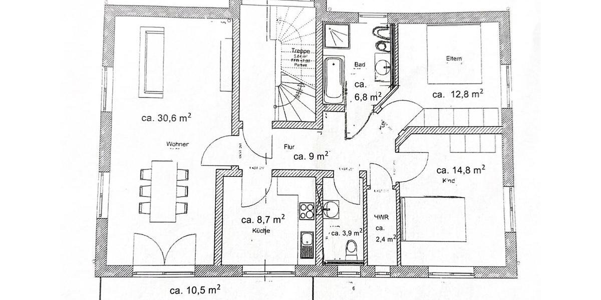 Etagenwohnung Marburg Marbach - 3 Zimmer, 94 m&sup2;, 1.520&euro; | Angebot:26700012