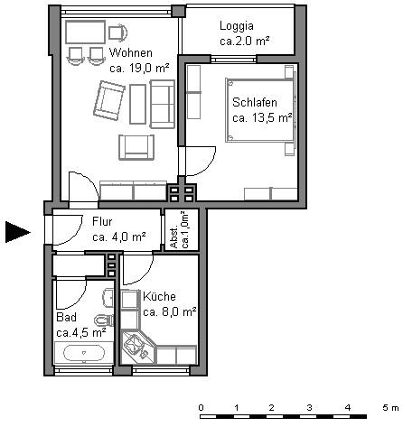 hier will ich wohnen: 2- Zimmerwohnung in Hannover-Sahlkamp Wohnberechtigungsschein erforderlich !!! zimmer