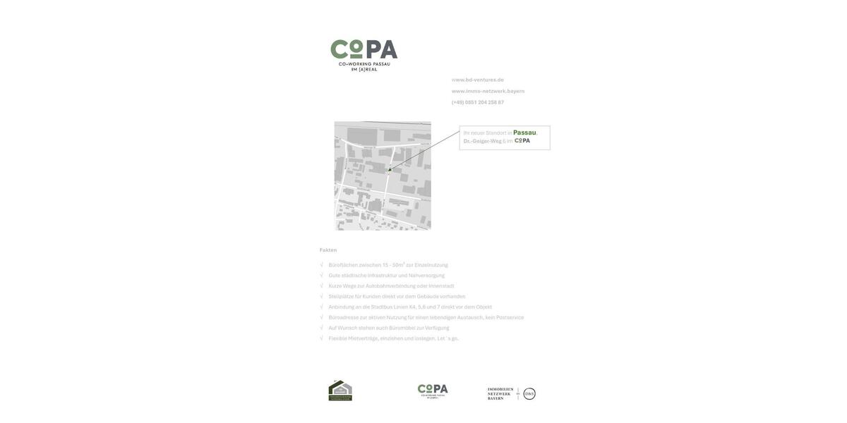 Gewerbeobjekt Passau Mühltal - 595&euro; | Angebot:22921221