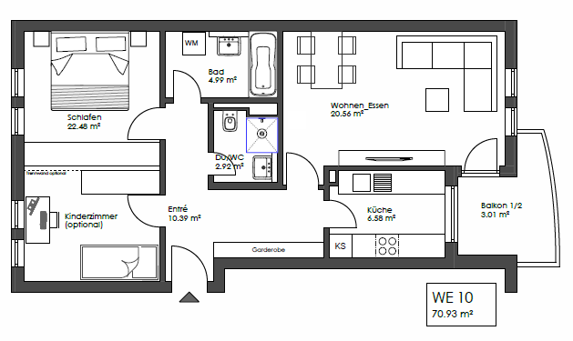 Charmante 3-Zimmer-Wohnung mit Balkon in Connewitz
