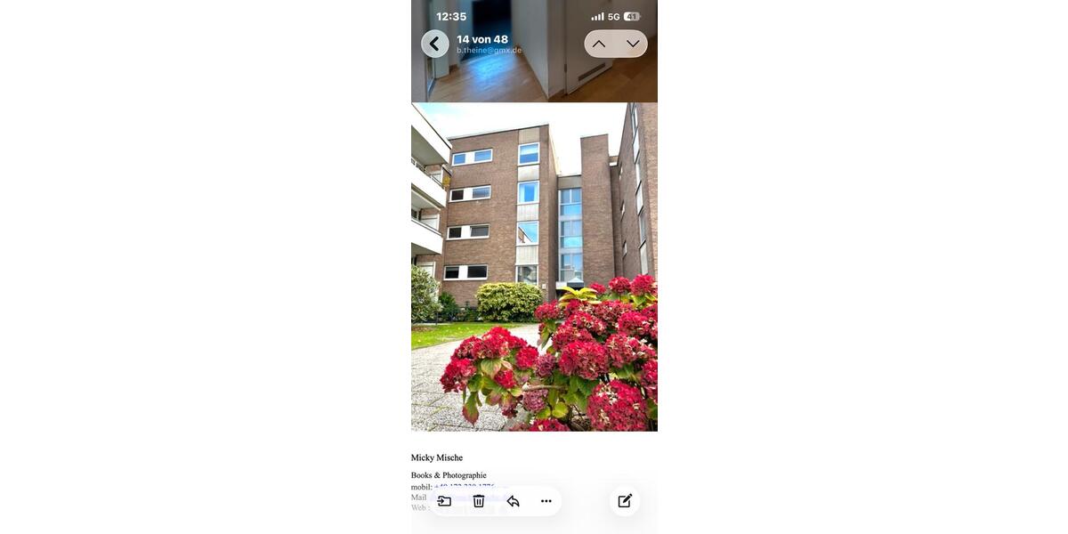 Etagenwohnung Düsseldorf Heerdt - 2 Zimmer, 76 m&sup2;, 1.550&euro; | Angebot:26038699
