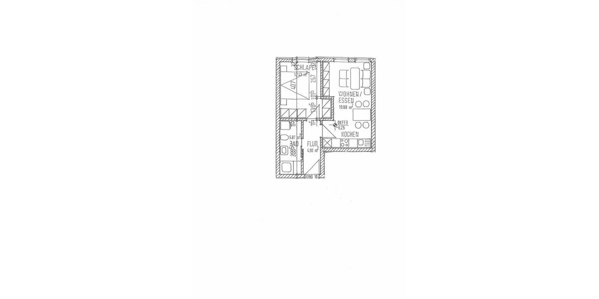 Etagenwohnung Auerbach Mühlgrün - 2 Zimmer, 45 m&sup2;, 270&euro; | Angebot:26543116