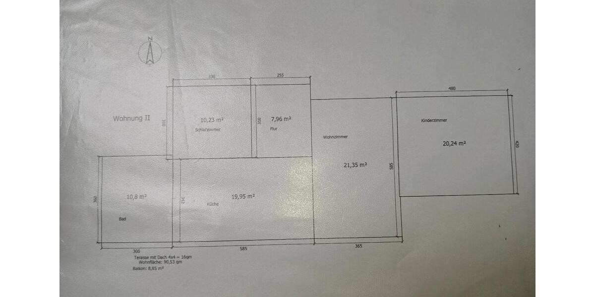 Dachgeschoßwohnung Neuburg - 3 Zimmer, 90 m&sup2;, 1.200&euro; | Angebot:24802620