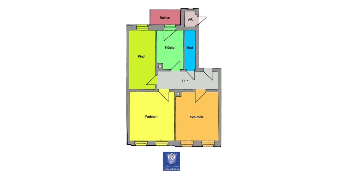 Etagenwohnung Döbeln - 3 Zimmer, 82 m&sup2;, 451&euro; | Angebot:26679943