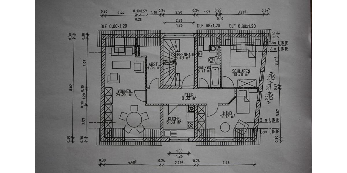 Dachgeschoßwohnung Stollberg (Erzgebirge) - 3 Zimmer, 69 m&sup2;, 450&euro; | Angebot:24704356