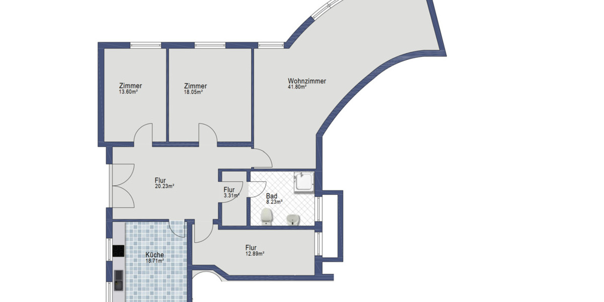 Erdgeschoßwohnung Grünstadt - 3 Zimmer, 120 m&sup2;, 1.200&euro; | Angebot:24829590