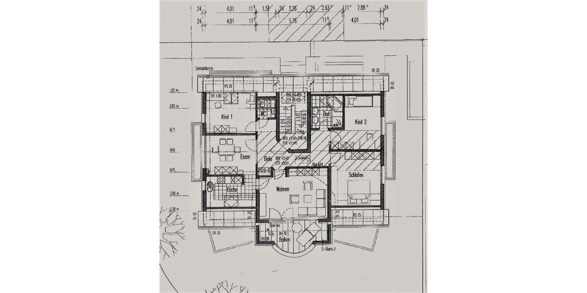 Etagenwohnung Lorch-Waldhausen Waldhausen - 4.5 Zimmer, 112 m&sup2;, 1.120&euro; | Angebot:25301269