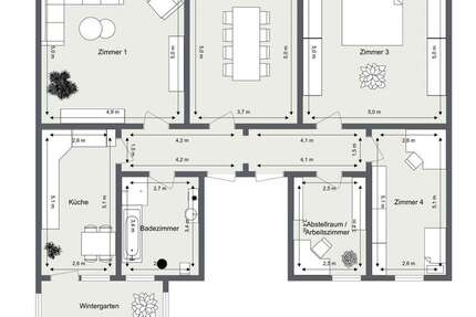 Wohnung Lichtenstein - 5 Zimmer, 125 m&sup2;, 870&euro; | Angebot:26981189