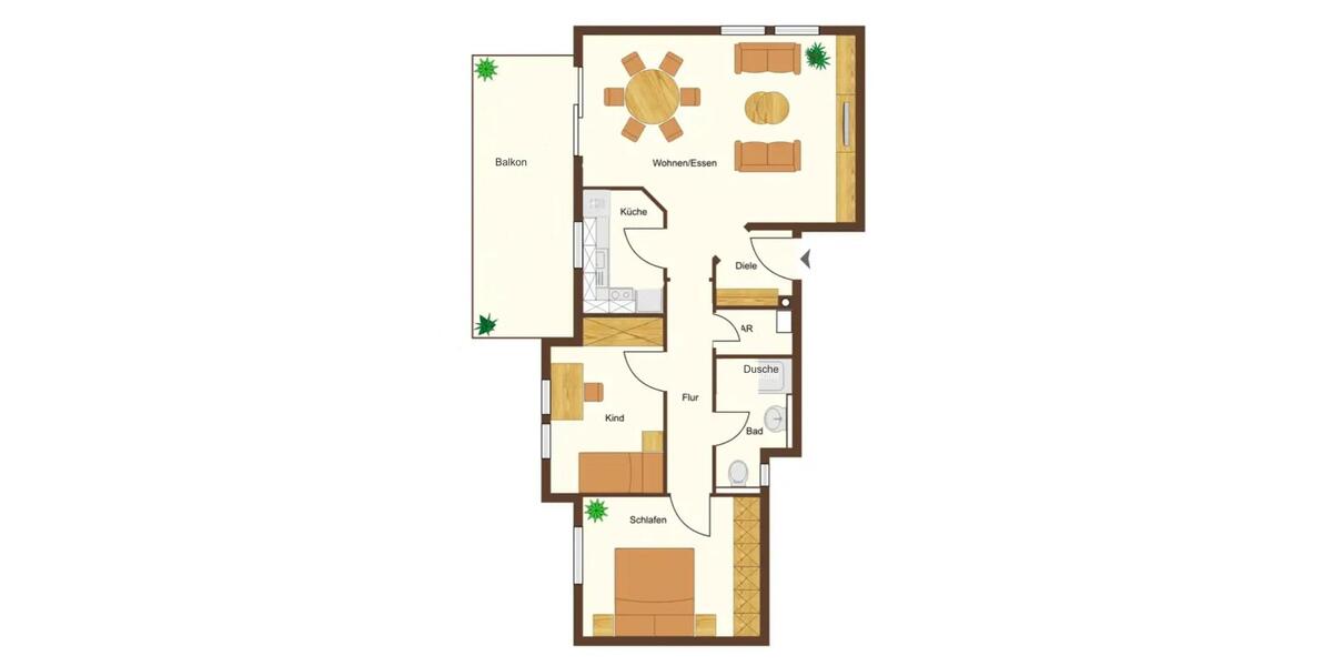 Etagenwohnung Bexbach - 3 Zimmer, 78 m&sup2;, 680&euro; | Angebot:24828392