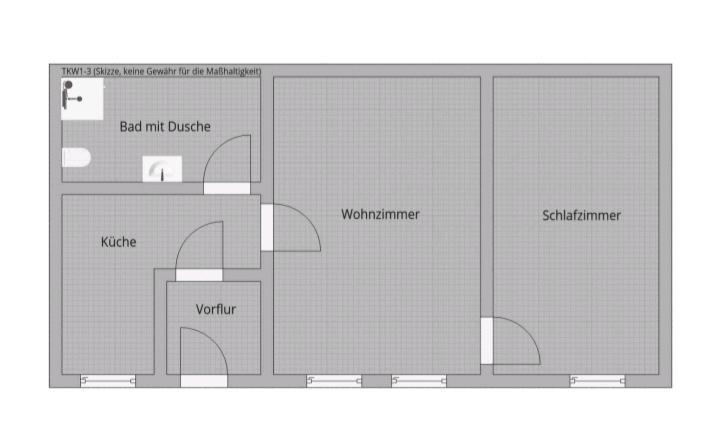 Erdgeschoßwohnung Wittstock/Dosse Dosse - 2 Zimmer, 65 m&sup2;, 323&euro; | Angebot:25150170