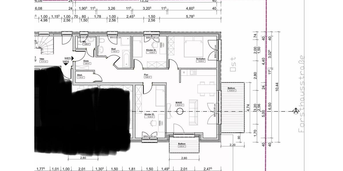 Etagenwohnung Frankfurt am Main Ost - 4 Zimmer, 103 m&sup2;, 1.980&euro; | Angebot:26073177