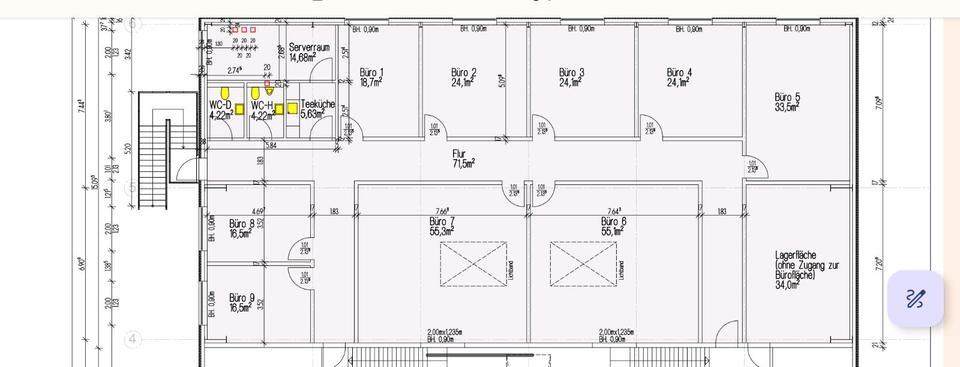 Verm. Moderne Büro- und Gewerberäume 13€m² ! 16,5 m² - 55,1 m²