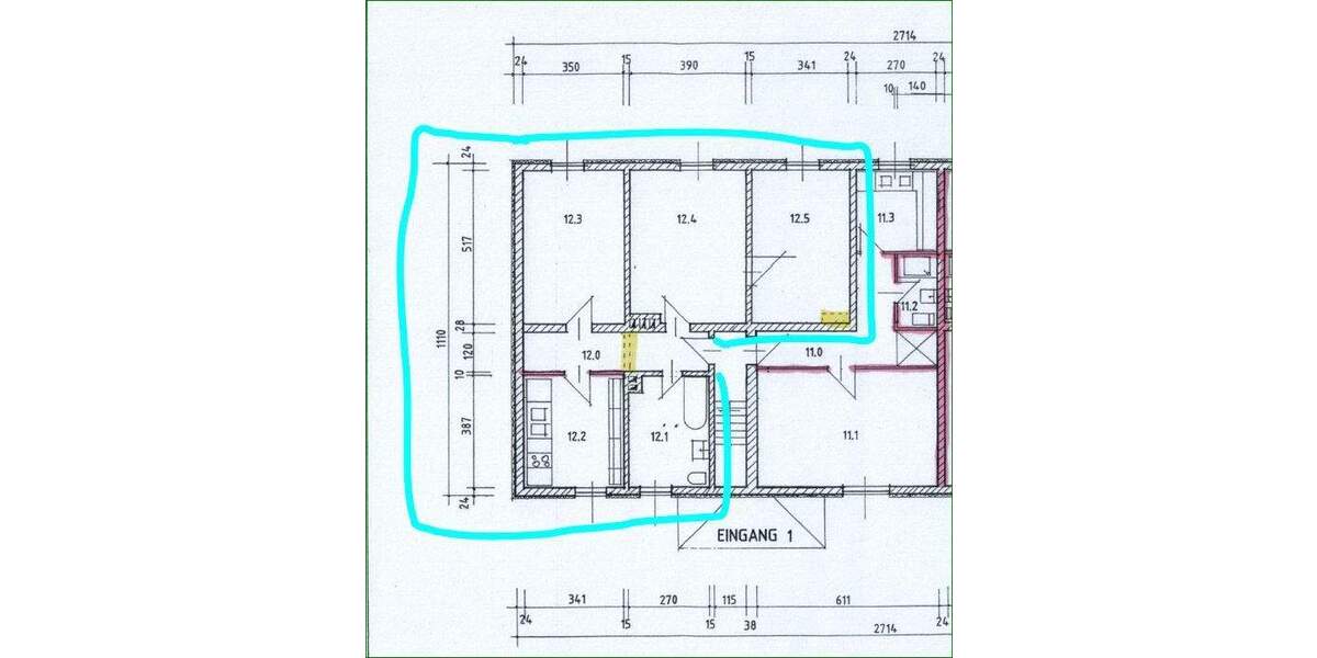 Etagenwohnung Schönebeck (Elbe) Schönebeck - 3 Zimmer, 90 m&sup2;, 450&euro; | Angebot:25732627