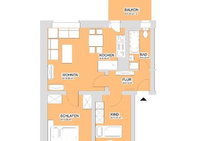 Erstbezug nach Sanierung ab 2026 – 3-Raum Wohnung mit Wohnküche 3 zimmer