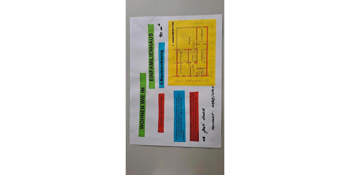 Etagenwohnung Glauchau - 4 Zimmer, 90 m&sup2;, 567&euro; | Angebot:26224855