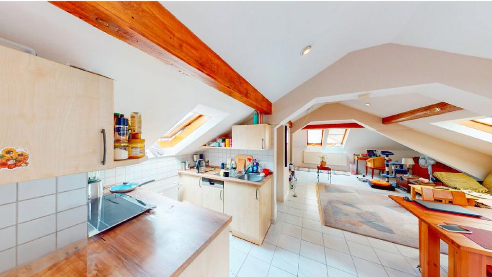 Dachgeschoßwohnung Frammersbach - 1 Zimmer, 45 m&sup2;, 420&euro; | Angebot:26644955