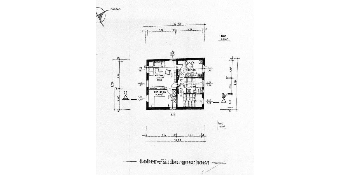 Etagenwohnung Detmold Innenstadt - 2 Zimmer, 69 m&sup2;, 600&euro; | Angebot:25694608